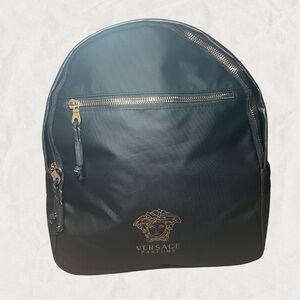 Versace Black and Gold Backpack